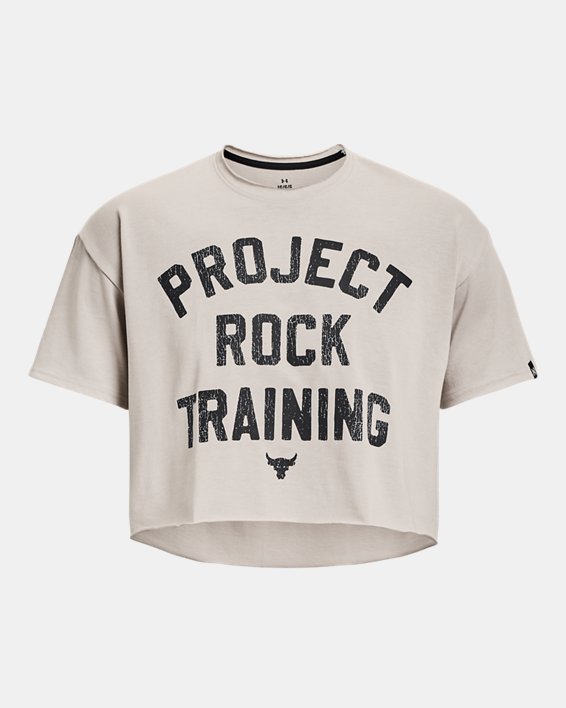 เสื้อยืด Project Rock Heavyweight Stay Hungry Cutoff สำหรับผู้ชาย in Gray image number 4